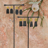 Leucadia Earrings, Brass & Horn - Trapezoids - Dark Horn