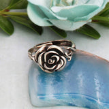 Vintage Silver Rose Vine Ring