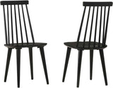 Antique Walnut Hardwood Spindle Back Dining Chairs