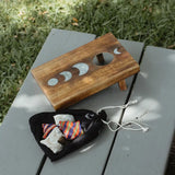 Indukala Moon Phase Cornhole Table Game - Handcrafted Wood