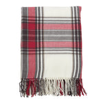 Plaid Tasseled Throw