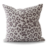 Ruby Leopard Cotton Knit Pillow Cover –Soft, Stylish, Animal
