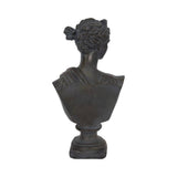 Decorative Sculpture - Bronze Resin Grecian Bust, 12 in.