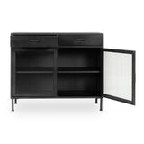 NORE METAL/GLASS 2DWR 2DR CABINET