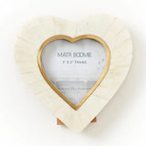 Mukhendu Heart 3x3 Cream Picture Frame - Handmade