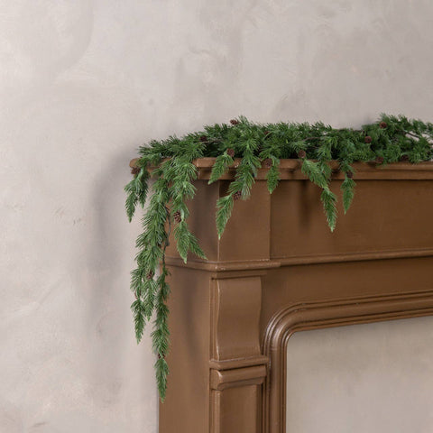 54" DRAPING ANGEL PINE SPRAY