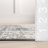 Quintessa Medallion Spill Proof Machine Washable Area Rug