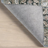 Quintessa Medallion Spill Proof Machine Washable Area Rug