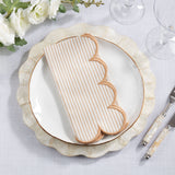 Striped Pattern Cotton Decorative Napkins