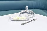 2Pc Rect Ball Rim Covered Dish-4.5"L-961