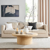 Modern Cool Gray Cement Base Glass Pillar Candle Holder