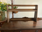 Wooden display shelf