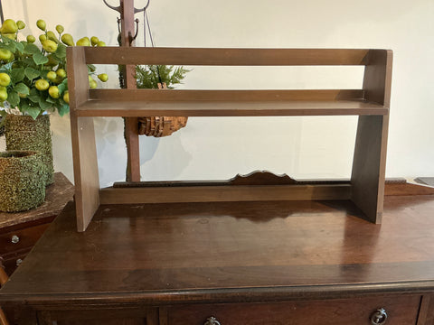 Wooden display shelf