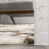 Faux Cowhide Washable Area Rug