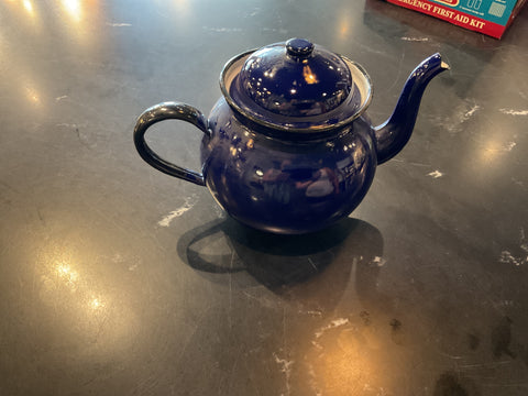 Blue tea pot