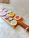 Wood Board With Braided Handle & Tie