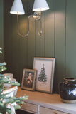 Classic Santa Framed Antique Art