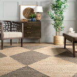 Pandora Diamond Jute Area Rug