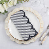 Striped Pattern Cotton Decorative Napkins