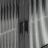 NORE METAL/GLASS 2DWR 2DR CABINET