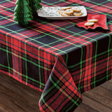 Christmas Plaid Runner Red Multi Cotton