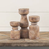6.5" TERRACOTTA PILLAR CANDLE HOLDER