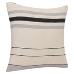 Transitional Hand-Woven Modern Striped Cotton Throw Pillow/cover only
