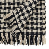 Classic Houndstooth Fringe Table Runner