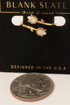 Gold Dipped Rhinestone Tulip Ring