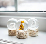 Abbott - Mini Animal Snow Globe-3 Assorted-1.75" H