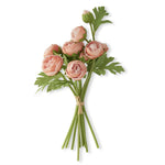 15 Inch Orange Real Touch Ranunculus Bundle (10 Stems