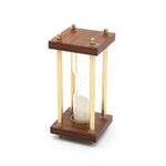 Decorative Aluminium Frame Sand Timer-Hourglass-4x4x8"