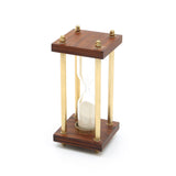 Decorative Aluminium Frame Sand Timer-Hourglass-4x4x8"