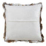 Rabbit Fur Pillow - Poly Filled