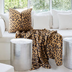 Ruby Leopard Cotton Knit Pillow Cover –Soft, Stylish, Animal