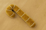 Gold Velvet Candy Cane Filled Throw Pillow - 9"x20"