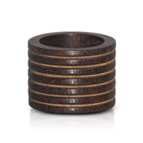 STRIPED WOOD NAPKIN RING
