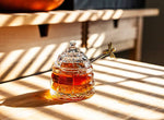 Beehive Honey Pot W/Lid-4"H-1447