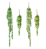 Soft Touch Faux String of Pearls, Hanging Succulents,