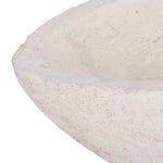 White 10 in. Artisanal Terracotta Bowl