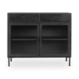 NORE METAL/GLASS 2DWR 2DR CABINET
