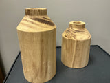 Wood vase