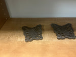 Cast Iron butterfly coasters (set of 2)