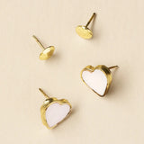 Rajani Heart Mother of Pearl Earring Set - Set of 2