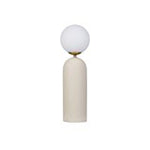 Stoneware & Metal Table Lamp w/ Inline Switch, Crackle Glaze (Each One Will Vary)