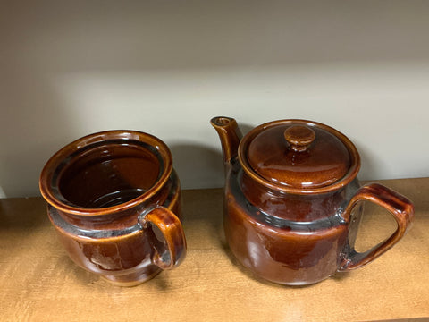 Brown Tea set