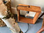 Wooden box light
