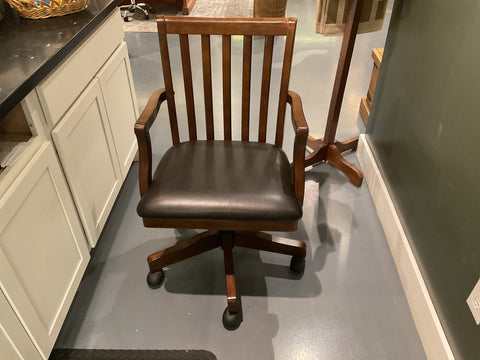 Wood desk chair