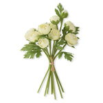 15 Inch Light Yellow Real Touch Ranunculus Bundle (10 Stems)