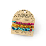 Priya Multi-Use Scrunchie/Bracelet - Set of 3 Assorted